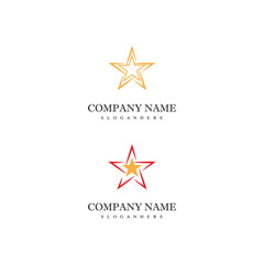 Obraz premium Star icon Template vector illustration design