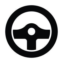 car steering wheel icon vector