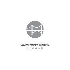 Bridge Logo Template vector icon illustration design