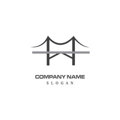 Bridge Logo Template vector icon illustration design