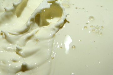 Fresh cow milk for breakfast