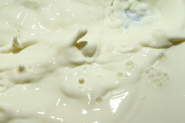 Fresh cow milk for breakfast