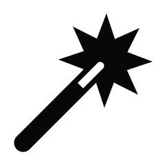 magic wand icon vector
