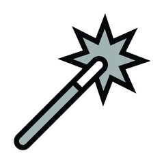 magic wand icon vector