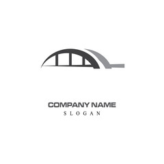 Bridge Logo Template vector icon illustration design