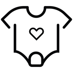 baby suite icon vector