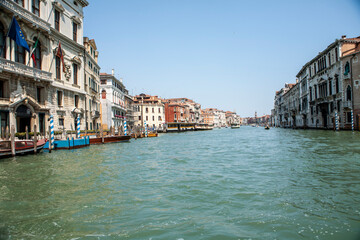 Fototapeta na wymiar Venice Canal Italy Summer