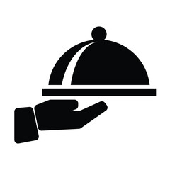 restaurant waiter icon vector