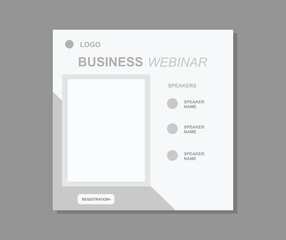 Digital marketing business webinar conference banner