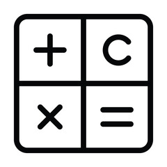 calculator icon vector