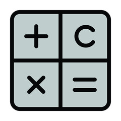 calculator icon vector