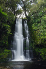 Fototapeta na wymiar McLean falls. Te Catlins, New Zealand. Long exposure photography