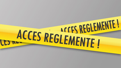 Logo accès réglementé.