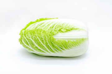 A Chinese cabbage on a white background