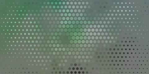 Dark Green vector background with circles.