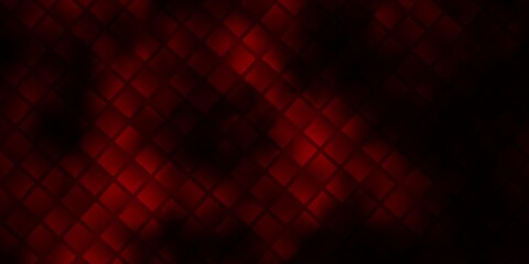 Fototapeta premium Dark Red vector background with rectangles.