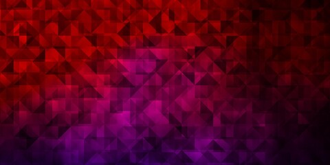 Dark Blue, Red vector background with triangles.