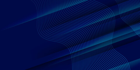 futuristic technology lines background with light effect. Blue lines abstract background. 