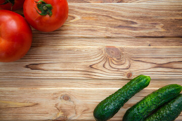 Tomatoes with cucumbers