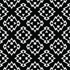 Black and white texture. Abstract seamless geometric pattern.

