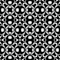 Black and white texture. Abstract seamless geometric pattern.
