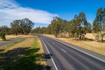 Road among trees in diminishing perspective - Australia