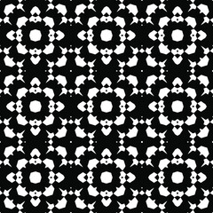 Black and white texture. Abstract seamless geometric pattern.
