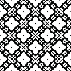Black and white texture. Abstract seamless geometric pattern.
