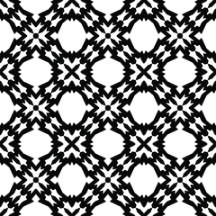 Black and white texture. Abstract seamless geometric pattern.
