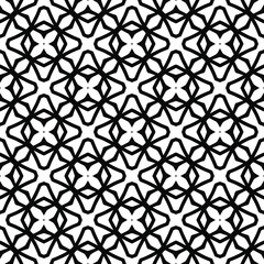 Black and white texture. Abstract seamless geometric pattern.
