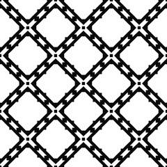 Fototapeta premium Black and white texture. Abstract seamless geometric pattern. 