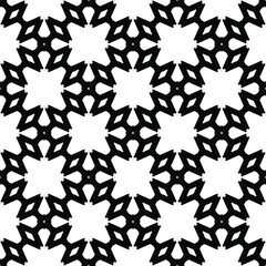 Black and white texture. Abstract seamless geometric pattern.

