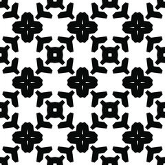 Black and white texture. Abstract seamless geometric pattern.

