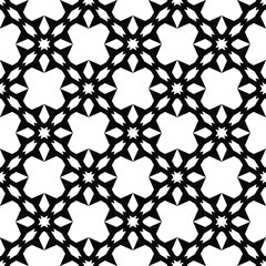 Black and white texture. Abstract seamless geometric pattern.
