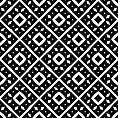 Black and white texture. Abstract seamless geometric pattern.

