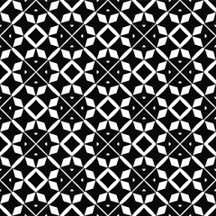 Black and white texture. Abstract seamless geometric pattern.
