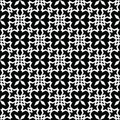 Black and white texture. Abstract seamless geometric pattern.
