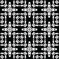 Black and white texture. Abstract seamless geometric pattern.
