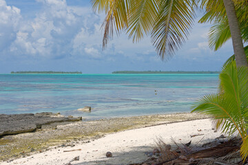 lagon de l'atoll de Tetiroa en polynesie francaise