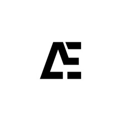 Obraz premium Letter AE logo design template