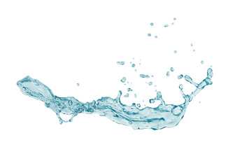  Drinking water splash isolated on white background