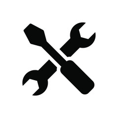 Maintenance tools icon vector graphic illustration
