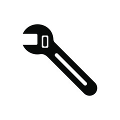 Wrench icon vector graphic illustration