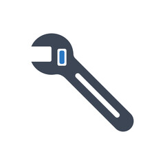 Wrench icon vector graphic illustration
