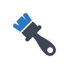 Paint brush icon vector graphic illustration