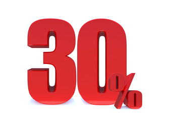 30 Percent off 3d Sign on White Background, Special Offer 30% Discount Tag, Sale Up to 30 Percent Off,big offer, Sale, Special Offer Label, Sticker, Tag, Banner, Advertising, offer Icon