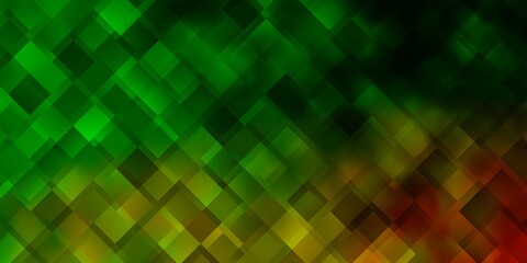 Light Green, Yellow vector texture in rectangular style.