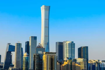 Fototapeten Modern city skyline and buildings in Beijing,China. © ABCDstock