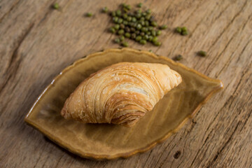 Set of curry puff on wood table