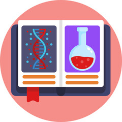 Education, school, science and knowledge icon, illustration in flat style – stock vector